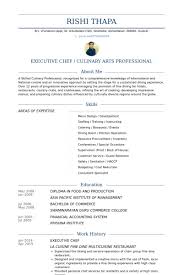 Chef Resume Examples Mentallyright Org
