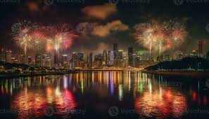 vibrant fireworks illuminate vancouver