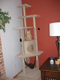 Diy Cat Tree Cat Tree House Cat Diy