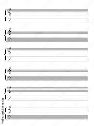 blank sheet of mcript piano