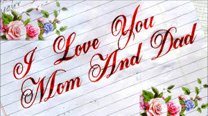 love you mom and dad in cursive writing