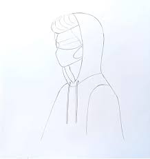 Learn to draw a hoodie. Drawing Of A Boy Boy Drawing Easy Full Tutorial