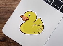 Rubber Duck Sticker Rubber Ducky Decal