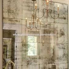 design antique mirror glass wall mirror