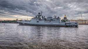 The Russian frigate Admiral Makarov is ...