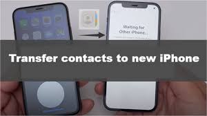 transfer contacts to new iphone without