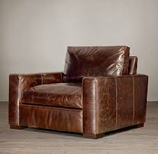 Rh Bromptom Leather Chair