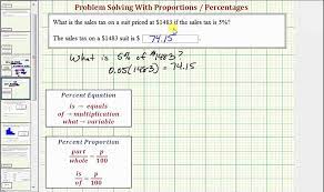 s tax given percent equation and
