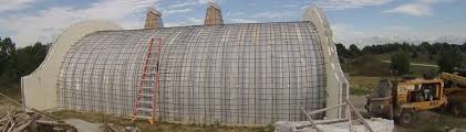 shotcrete over the quonset hut