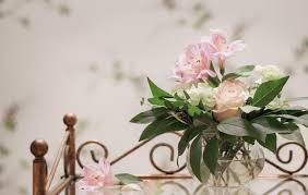 Delicate Bouquet In Glass Vase