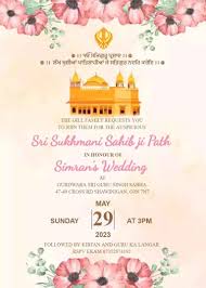 make sukhmani sahib path invitation by