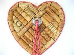 wine cork art valentines heart