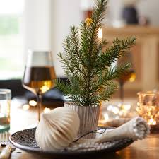Build a forest on your mantle or have one grace each place setting. Christmas Table Decoration Ideas Ideal Home