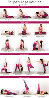 yoga routine basic yoga poses chart