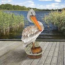 Pelican Garden Statue Resin Bird Animal
