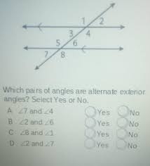 which pairs of angles are alternate