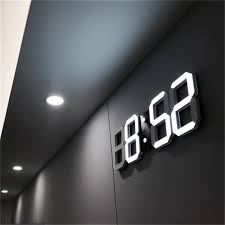 Modern Design 3d Led Lounge Wall Clocks