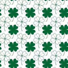 seamless pattern of four leaf clover