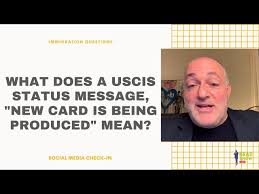 what does a uscis status message new