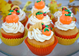 Enjoy these ideas for thanksgiving cupcakes. Cornucopia And Pumpkin Cupcake Toppers Recipe
