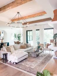 decorate living rooms with high ceilings