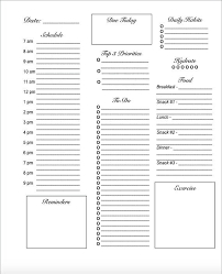 College University Daily Planner Printable To Do By