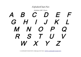 Uppercase Alphabet Charts In Pdf Normal Bold Italic