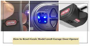 how to reset genie model 2028 garage