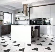 20 black and white kitchen floor ideas