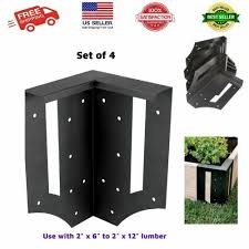 My posts are long because my beds are on a slope and i don't want them to move at all. Art Of The Garden M Brace Raised Planter Garden Bed Braces Bamboo Set Of 4 For Sale Online Ebay