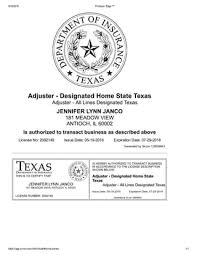 TX Adjuster License | PDF