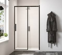 Merlyn Black Sliding Shower Door 1200 X
