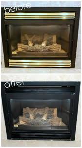 Fireplace Makeover Spray Paint Magic