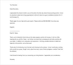 Thank You Letter To Recruiter 10 Free Word Excel Pdf