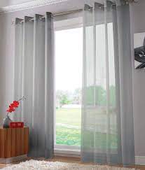 silver 55 72 eyelet voile curtains