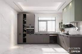 l shaped kitchen cabinet melamine oppein
