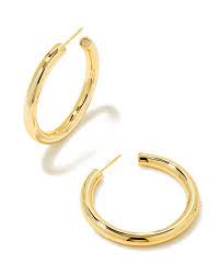 colette large hoop earrings in gold