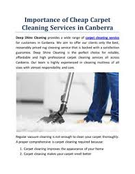 Importance Of Cheap Carpet Cleaning Services In Canberra By