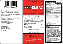 Pro Red Ac Syrup Pro Pharma Llc