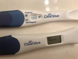If your test says not pregnant but the inside of your test looks as bold and bright as that one above then i would hightail it to your ob. Positive Pregnancy Test Pictures Clear Blue