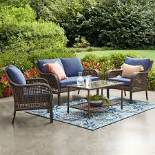 Keep scrolling to shop our favorite outdoor furniture picks today. Mainstays Tuscany Ridge 4 Piece Conversation Set Walmart Com Walmart Com