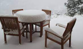 snow from your patio furniture