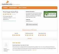 five star reviews for first coast home