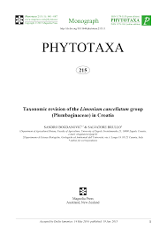 (PDF) Taxonomic revision of the Limonium cancellatum group ...