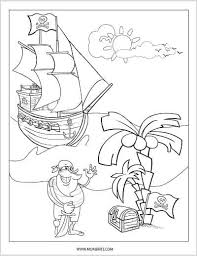 We found a picture of pirate treasure chest to color. Free Printable Pirate Coloring Pages Mombrite