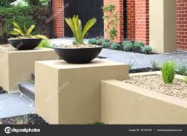 Modern Front Yard Design Ideas Stock Photo Bolina 137161702