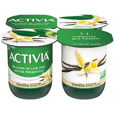 activia lowfat yogurt vanilla 4oz