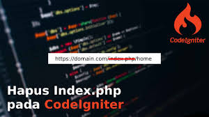 menghilangkan index php pada framework