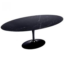 Tulip Table In Marquina Marble And
