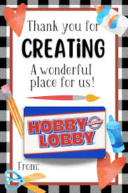Hobby Lobby Gift Card Holder Teacher